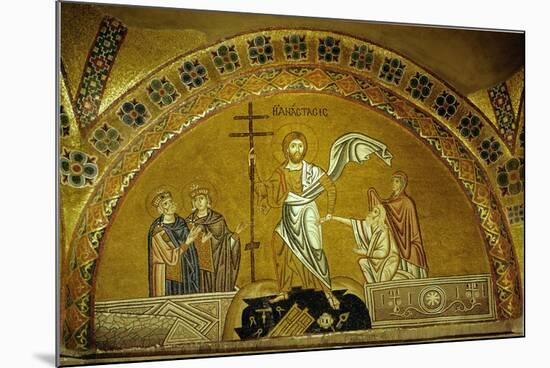 Anastasis, Christ Descending into Limbo, Saves Adam, Eve, King David and King Solomon-null-Mounted Giclee Print