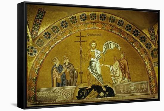 Anastasis, Christ Descending into Limbo, Saves Adam, Eve, King David and King Solomon-null-Framed Stretched Canvas