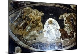 Anastasis, Fresco in the Parekklesion of Church of Christ in Chora, C1310-C1320-null-Mounted Giclee Print