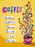 Coffee Background. Illustration Which May Be Used As Menu Cover Or Card-Anastasiya Zalevska-Laminated Art Print