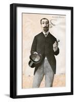 Anatole Francais Thibault aka Anatole France-De La Barre-Framed Art Print