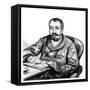 Anatole France Seated-Paul Renouard-Framed Stretched Canvas