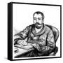 Anatole France Seated-Paul Renouard-Framed Stretched Canvas