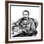 Anatole France Seated-Paul Renouard-Framed Art Print