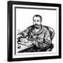 Anatole France Seated-Paul Renouard-Framed Art Print