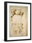 Anatomic Horse Study, 1504-Michelangelo Buonarroti-Framed Giclee Print