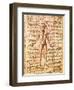 Anatomical Chart of Human Body, Tractatabus de Pestilentia, 15th century Manuscript by M. Albik-null-Framed Giclee Print