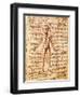 Anatomical Chart of Human Body, Tractatabus de Pestilentia, 15th century Manuscript by M. Albik-null-Framed Giclee Print