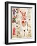 Anatomical Diagram, from "De Arte Phisicali E De Cirurgia" by John Arderne, 1412-null-Framed Giclee Print