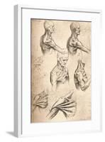 Anatomical Drawing, C1472-C1519 (1883)-Leonardo da Vinci-Framed Giclee Print