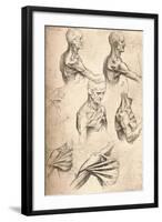 Anatomical Drawing, C1472-C1519 (1883)-Leonardo da Vinci-Framed Giclee Print