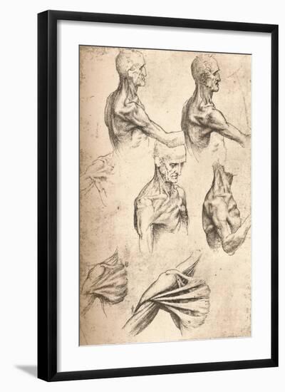 Anatomical Drawing, C1472-C1519 (1883)-Leonardo da Vinci-Framed Giclee Print