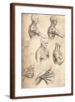 Anatomical Drawing, C1472-C1519 (1883)-Leonardo da Vinci-Framed Giclee Print