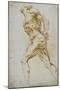Anatomical Study: a Nude Striding to the Right His Hands Behind His Back-Peter Paul Rubens-Mounted Giclee Print