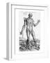 Anatomical Study, Illustration from "De Humani Corporis Fabrica", 1543-Andreas Vesalius-Framed Premium Giclee Print