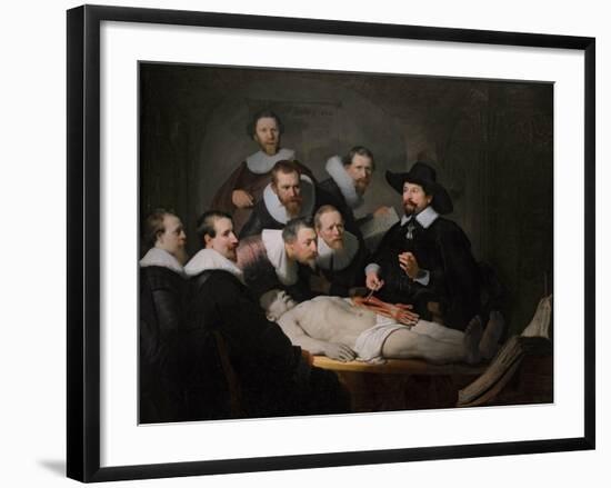 Anatomy Lesson Of Dr. Egbertsz Sebastian-Thomas de Keyser-Framed Art Print