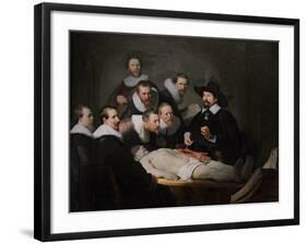 Anatomy Lesson Of Dr. Egbertsz Sebastian-Thomas de Keyser-Framed Art Print