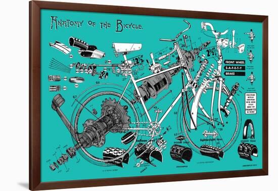 Anatomy of a Bicycle-James Bentley-Framed Giclee Print