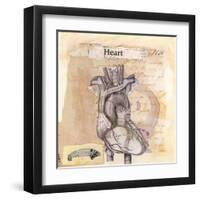 Anatomy Of A Heart I-Jan Weiss-Framed Art Print