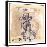 Anatomy Of A Heart I-Jan Weiss-Framed Premium Giclee Print