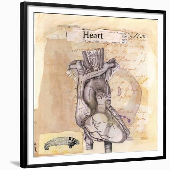 Anatomy Of A Heart I-Jan Weiss-Framed Premium Giclee Print