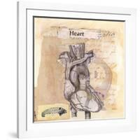 Anatomy Of A Heart I-Jan Weiss-Framed Art Print