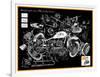 Anatomy of a Motorcycle-James Bentley-Framed Giclee Print