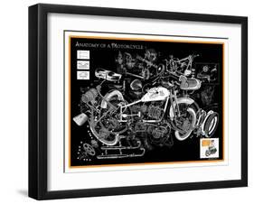 Anatomy of a Motorcycle-James Bentley-Framed Giclee Print