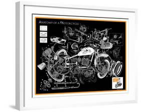 Anatomy of a Motorcycle-James Bentley-Framed Giclee Print