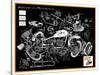 Anatomy of a Motorcycle-James Bentley-Stretched Canvas