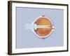 Anatomy of Human Eye Showing Focal Points-null-Framed Art Print