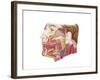 Anatomy of Human Salivary Glands-null-Framed Art Print