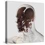 Anatomy of Male Facial Muscles, Side View-null-Stretched Canvas