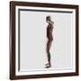 Anatomy of Male Muscular System, Side View-null-Framed Art Print