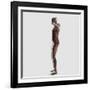 Anatomy of Male Muscular System, Side View-null-Framed Art Print