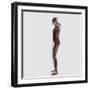 Anatomy of Male Muscular System, Side View-null-Framed Art Print