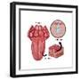 Anatomy of Taste, Illustration-Gwen Shockey-Framed Art Print