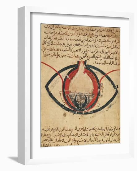 Anatomy of the Eye, from a Book on Eye Diseases-Al-Mutadibi-Framed Giclee Print