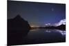 Anayet Peak at Night and Storm over Pic Du Midi D'Ossau, Pyrenees. Huesca Province, Aragon, Spain-Oscar Dominguez-Mounted Photographic Print