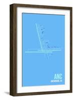 ANC Airport Layout-08 Left-Framed Giclee Print