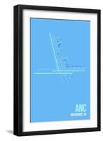 ANC Airport Layout-08 Left-Framed Giclee Print