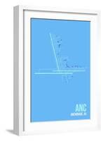 ANC Airport Layout-08 Left-Framed Giclee Print