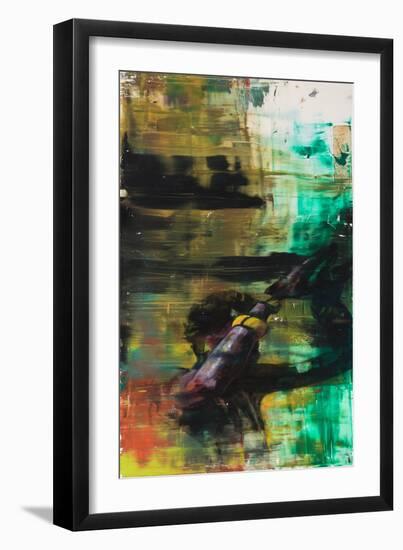 Ancestral Imprint (Oil on Ikea Table Top)-Aaron Bevan-Bailey-Framed Giclee Print