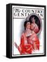 "Ancestral Shawl," Country Gentleman Cover, October 18, 1924-Sam Brown-Framed Stretched Canvas