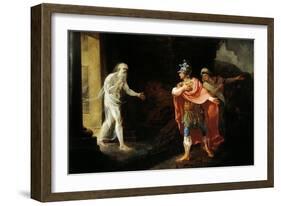 Anchises and Sibyl Deifobe Leading Aeneas' Soul to Hell-Bundt Hansen-Framed Giclee Print