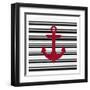 Anchor Compass 1-Kimberly Allen-Framed Art Print