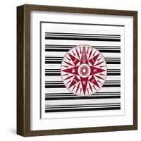 Anchor Compass 2-Kimberly Allen-Framed Art Print