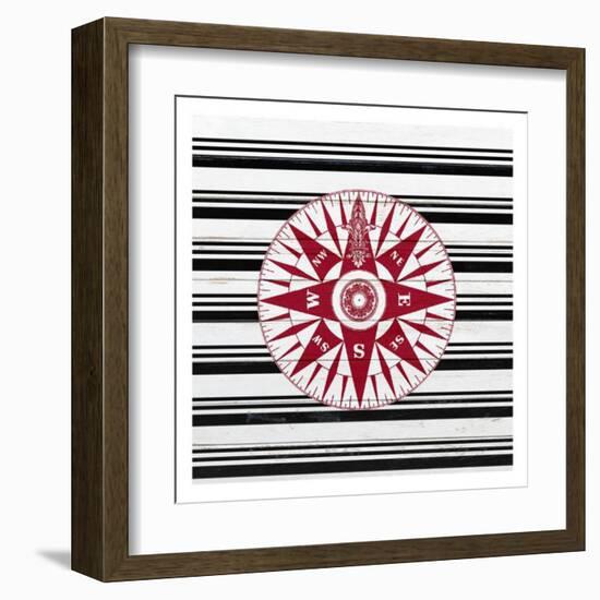 Anchor Compass 2-Kimberly Allen-Framed Art Print