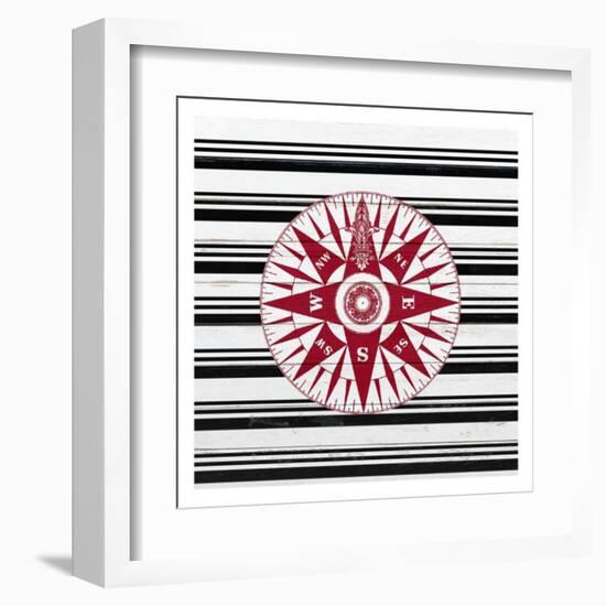 Anchor Compass 2-Kimberly Allen-Framed Art Print