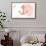 Anchor - Coral - Coastal Icon-Lantern Press-Framed Stretched Canvas displayed on a wall